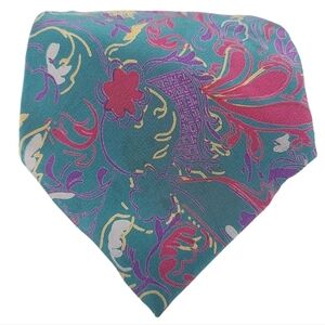 Milano | Men's Vintage Multicolored Floral Printed Silk Tie (One Size)